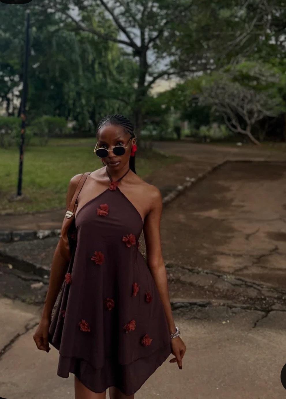 Halter neck dress