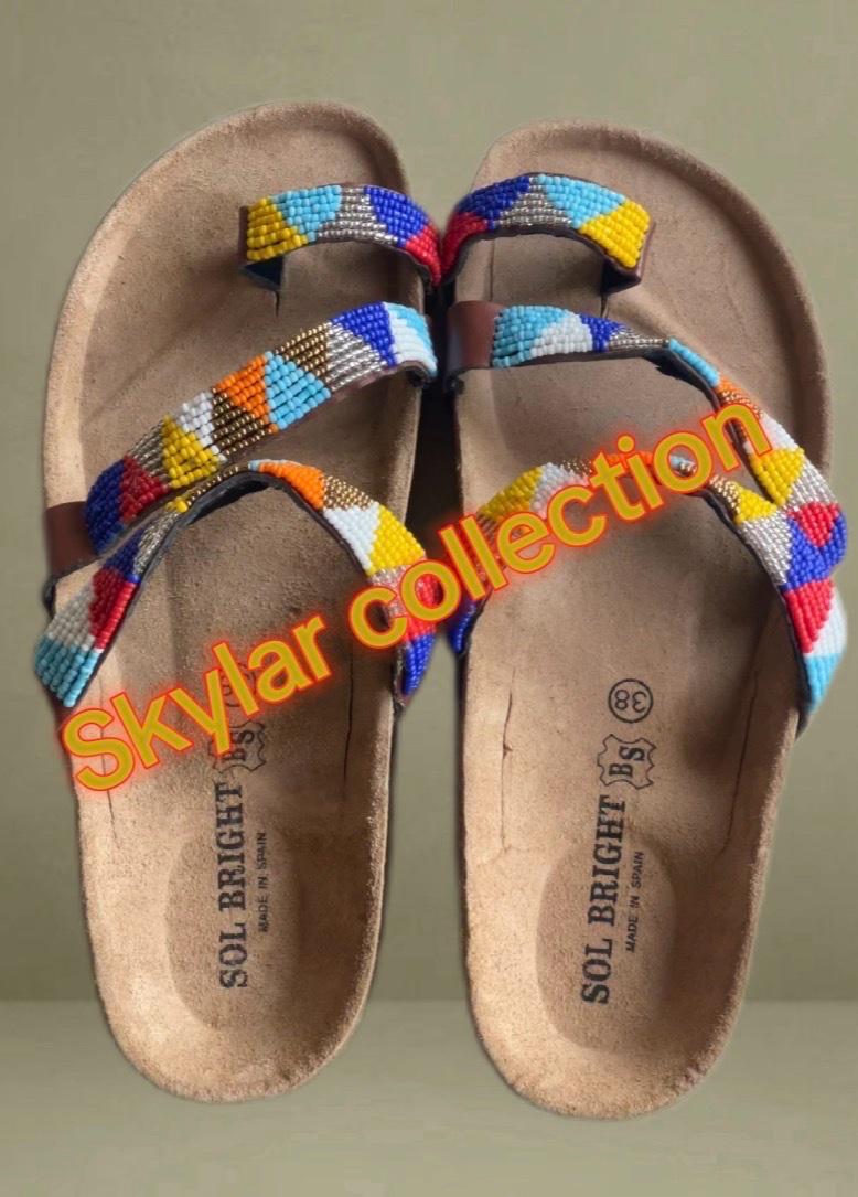 African-made ladies slippers