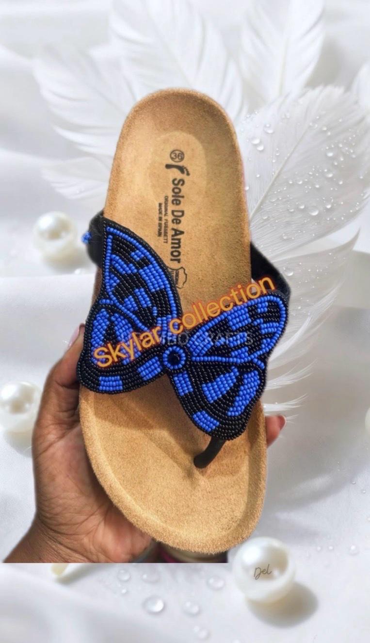 African handmade ladies slippers