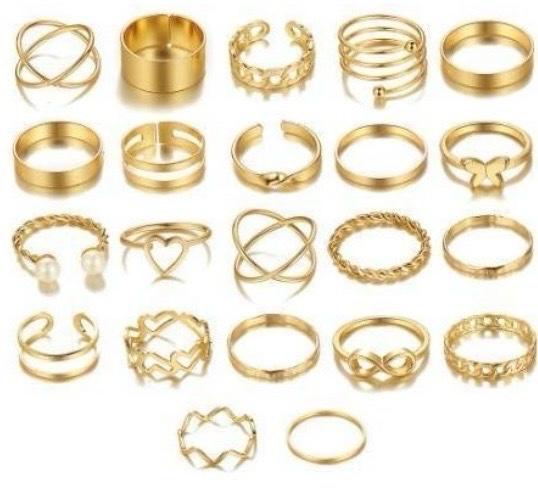 22 piece Knuckle rings