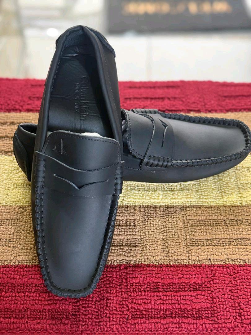 Black loafers