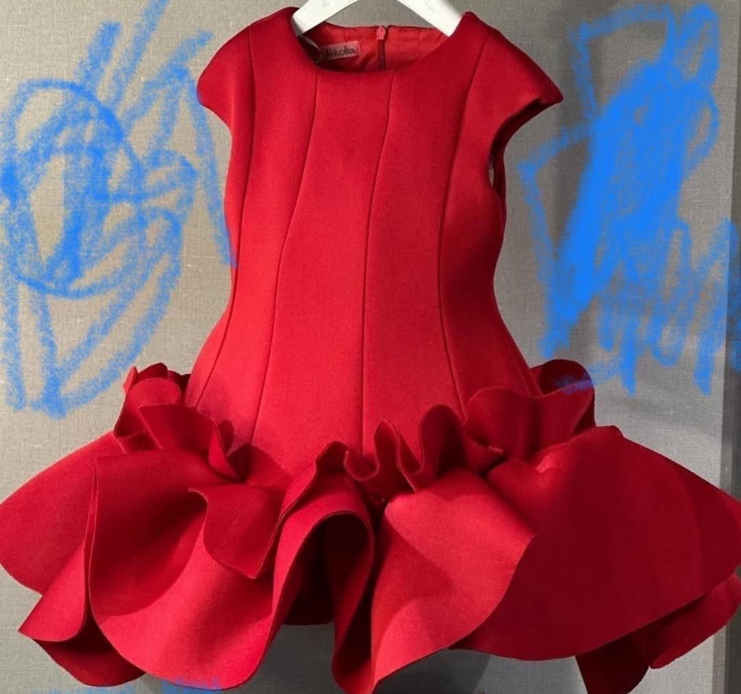 Mini flounce dress
