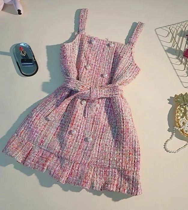 A Line tweed dress
