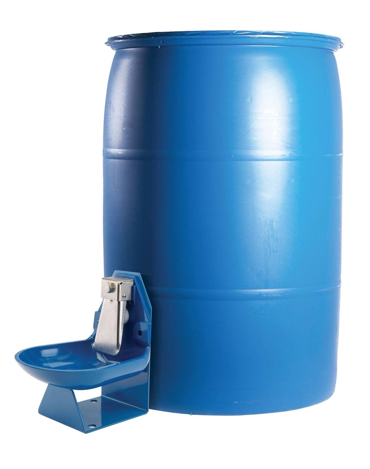 200L Livestock Watering Drum with Automatic Drinking Bowl