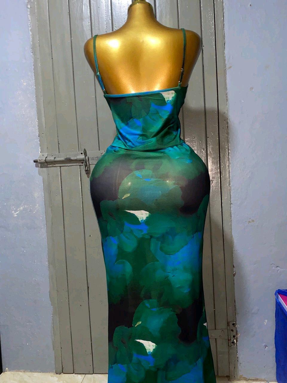 ladies top and long skirt