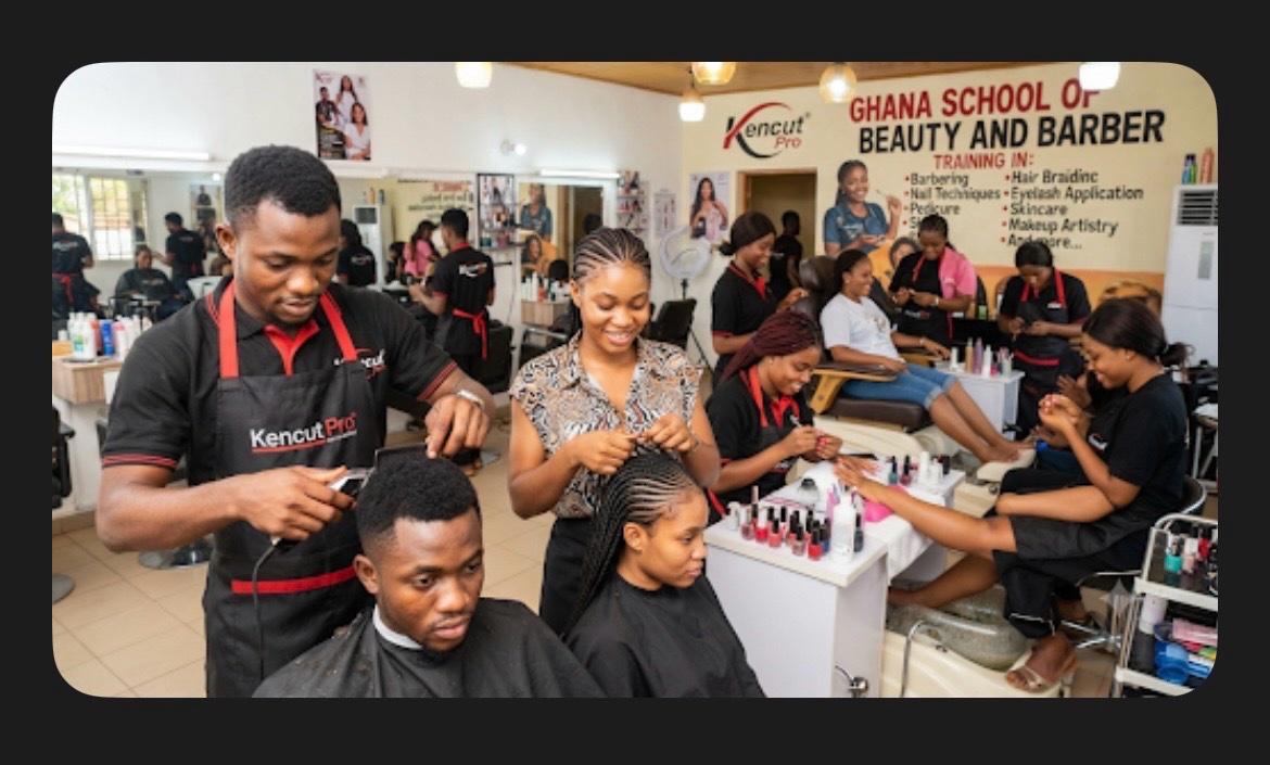 GHANA SCHOOL OF BEAUTY AND BARBERPREPARING YOU FOR THE PROFESSIONAL WORLDOF BEAUTY & GROOMING