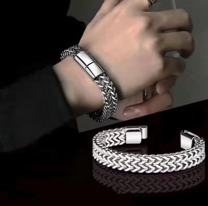 Double Pack Trendy Cuban Bracelet