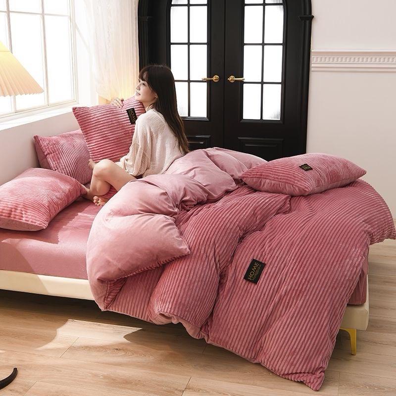 Milky thick Crystal plush sheets