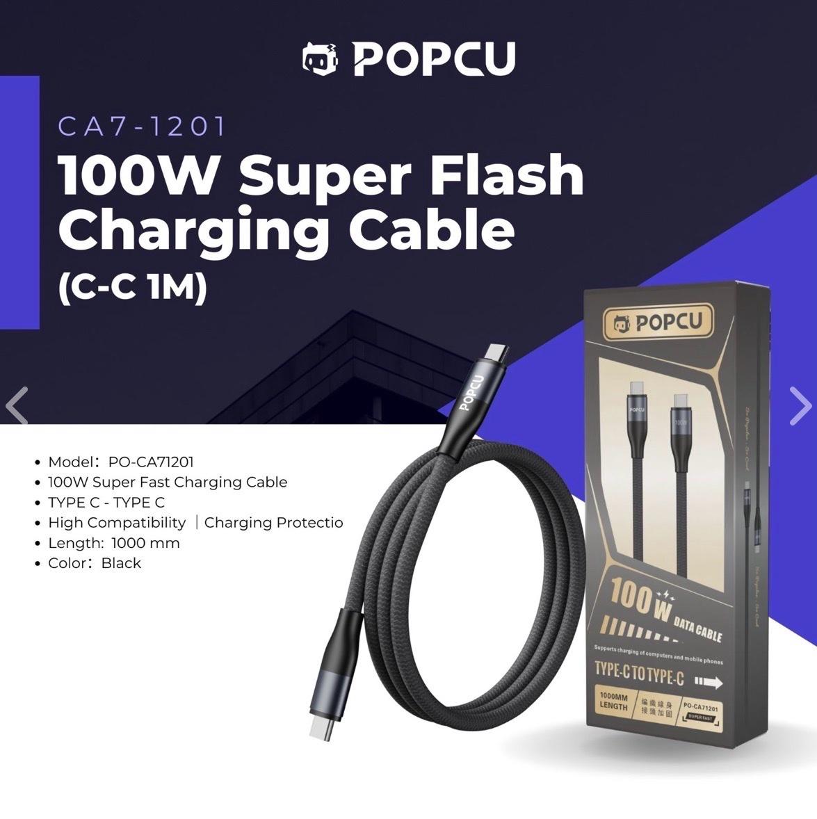 100W Super Flash Charging Cable(C-C 1M)