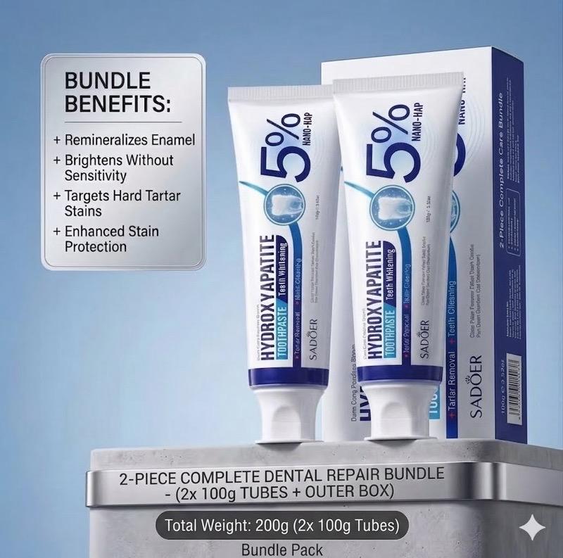 Hydroxyapatite Whitening Toothpaste 3pcs
