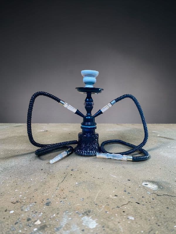Obsidian Frost Double Pipe Shisha