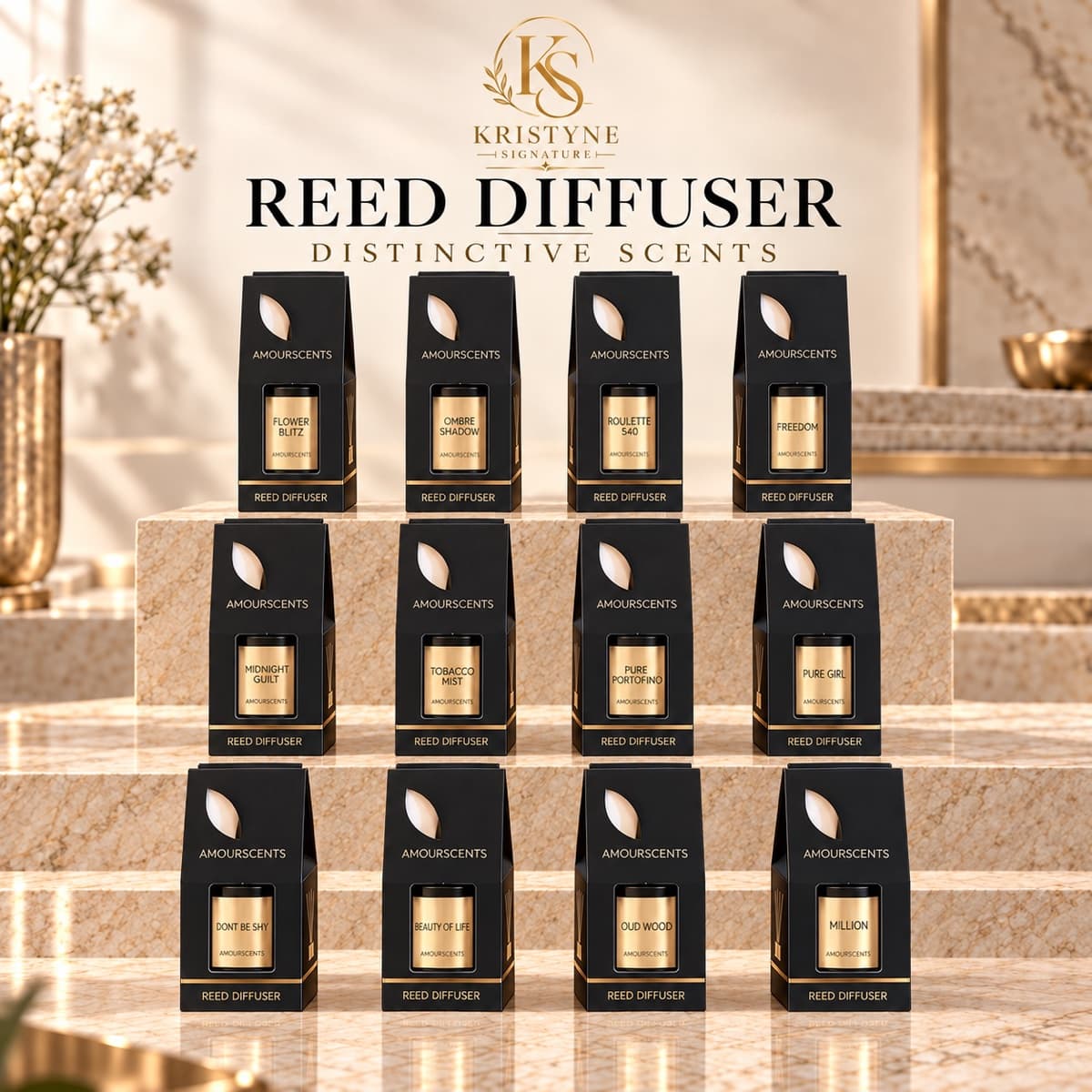Designer-Inspired Luxury Reed Diffusers