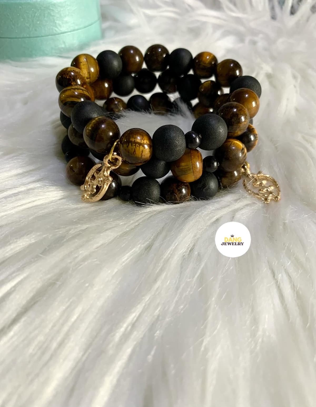 3 piece Tiger eye bracelet