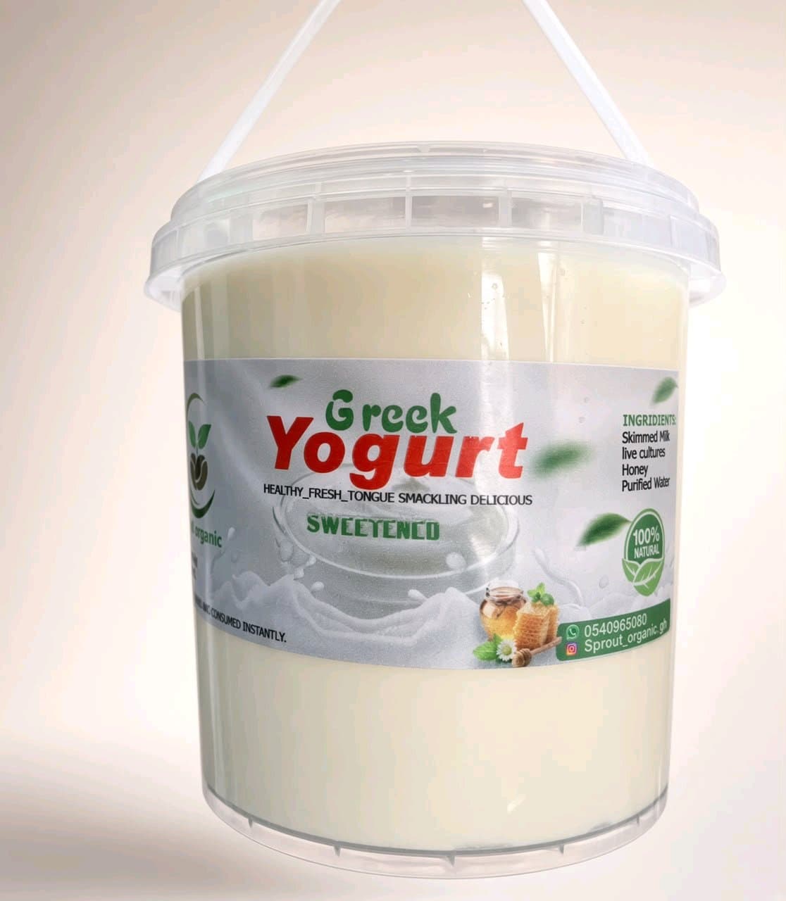 Sprout sweetened Greek yogurt