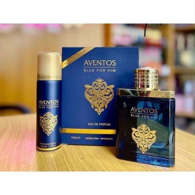 Aventos Blue For Him – 100ml EDP + Free Deo