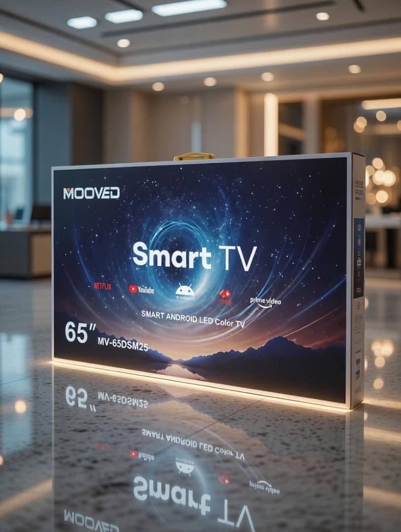 65 inches 4k smart Mooved tv
