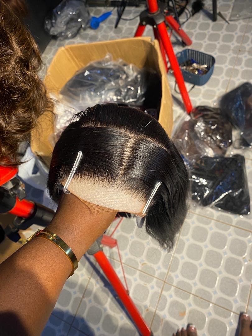 Human hair bob wig