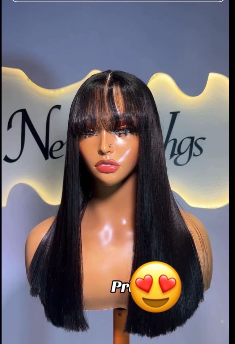 Fringe straight wig