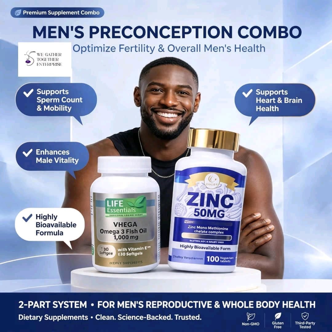 VHEGA OMEGA 3 + ZINC (MENS COMBO)