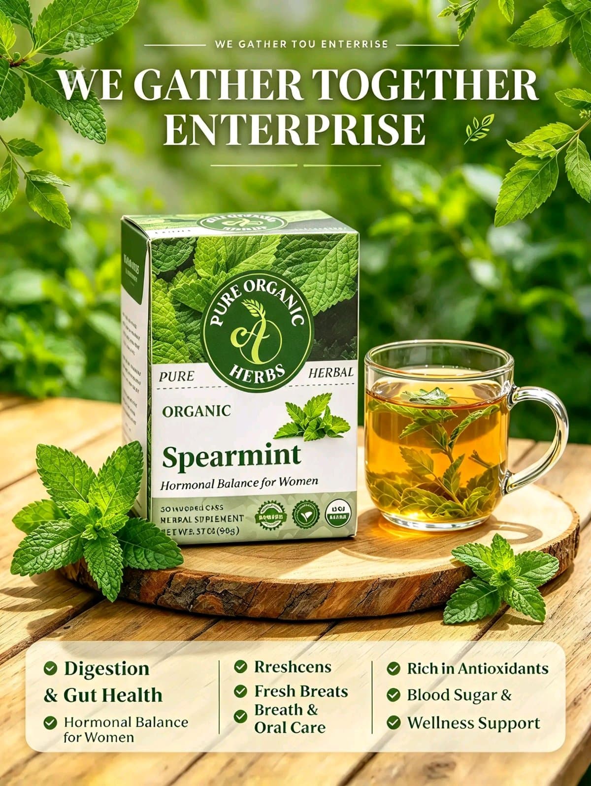 PURE ORGANIC SPEARMINT TEA