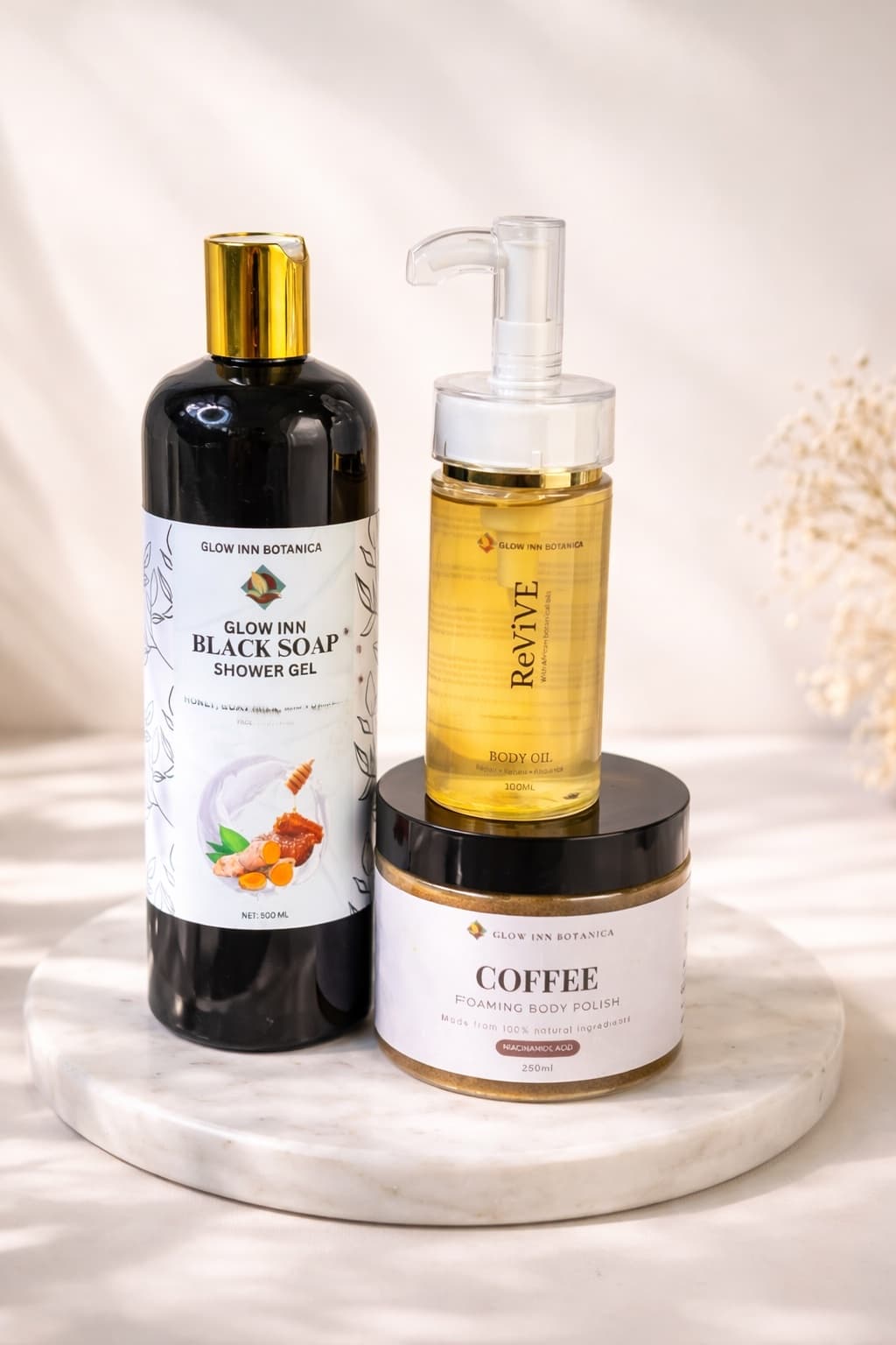 Radiance set (Shower gel, body polish and body oil)