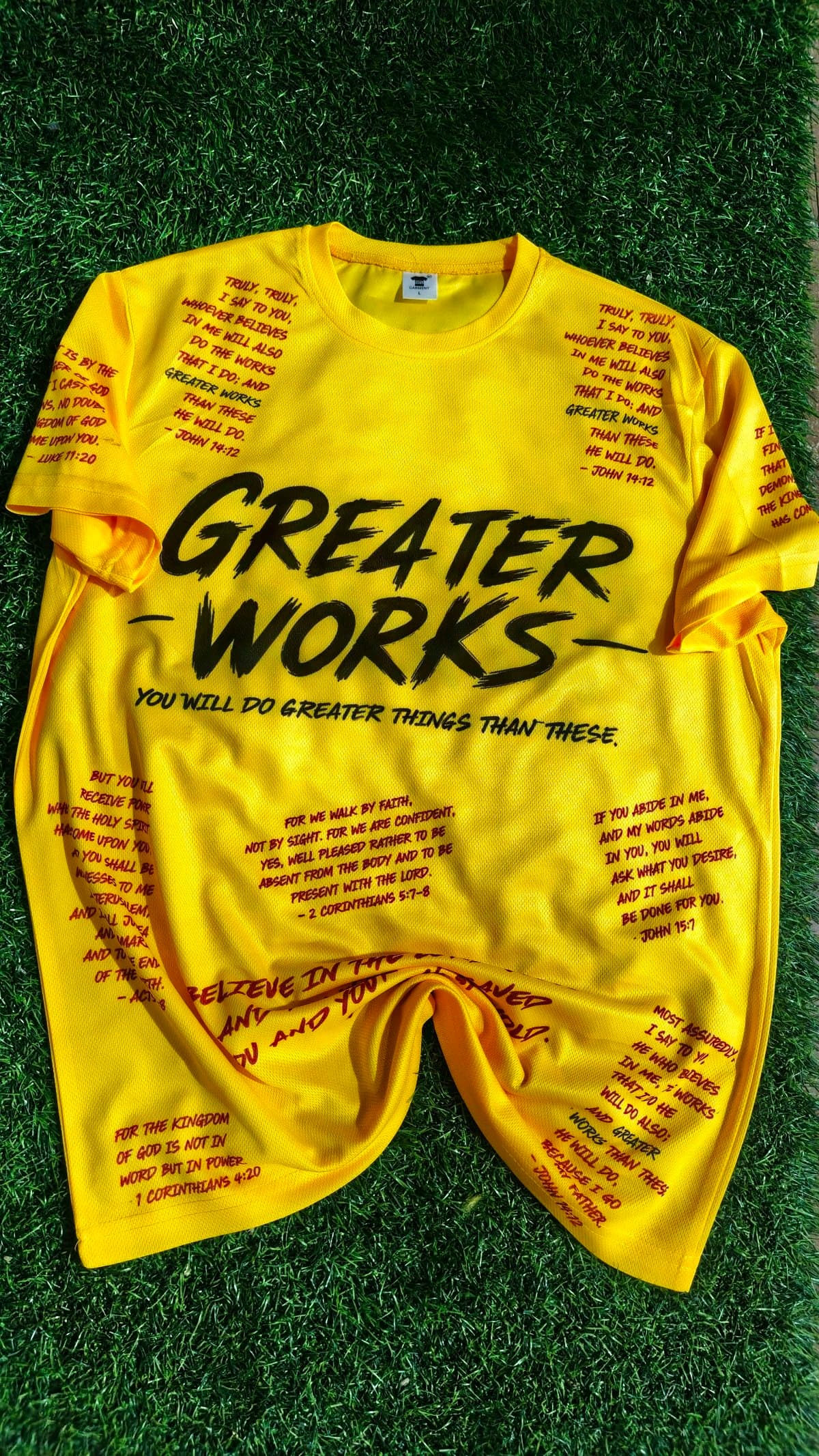 GREATER WORKS t-shirts