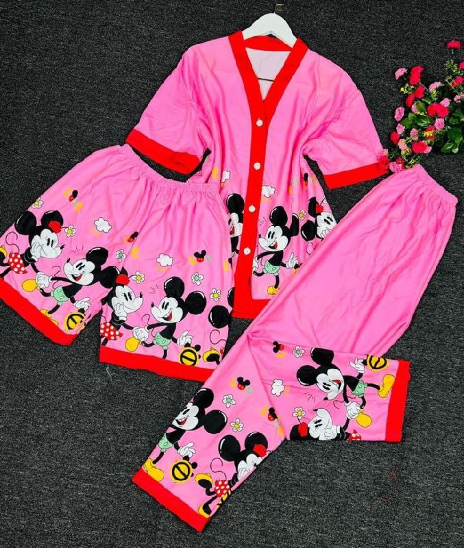 3 set night wear(buttons)