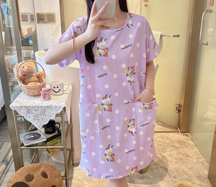 Dress nightwear with pockets