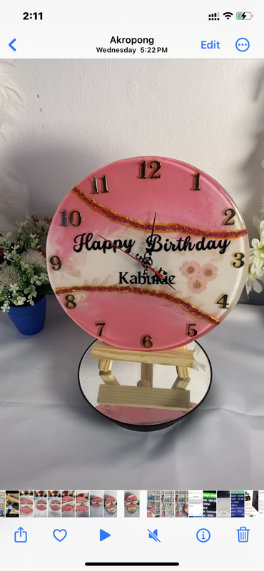 Glitz Timepiece 12”
