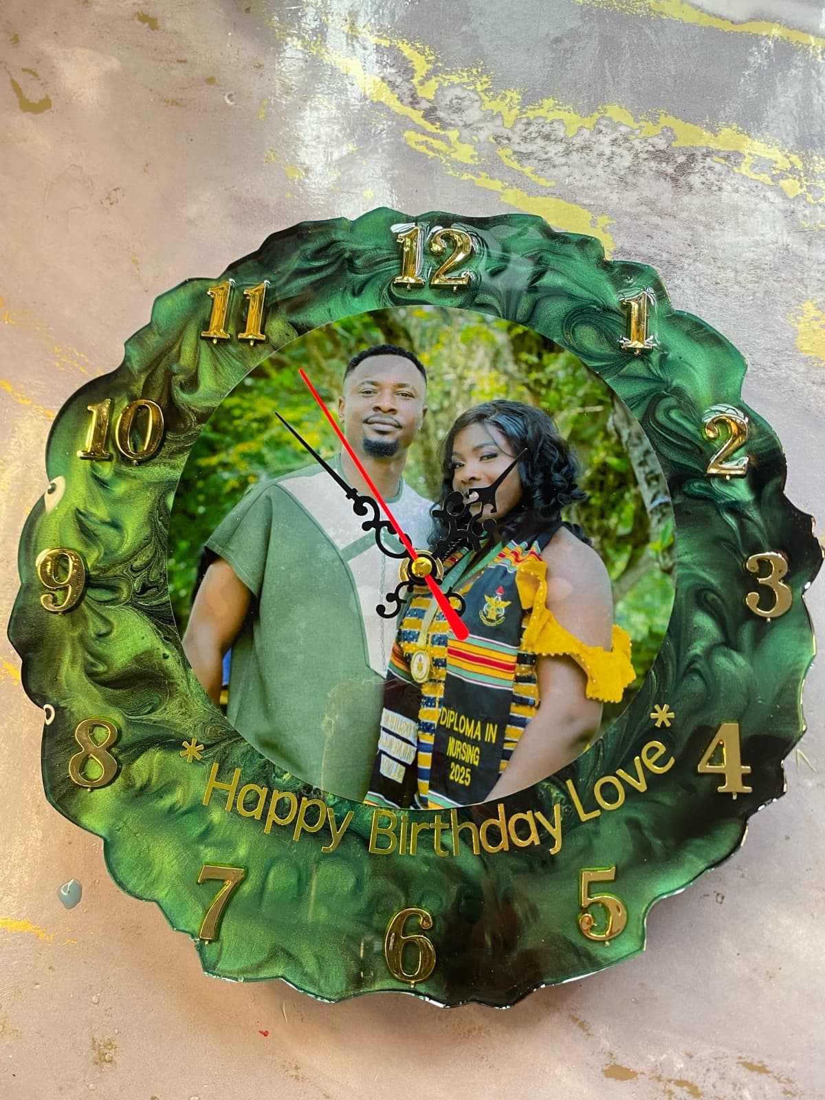 Glitz Couple Timepiece (12”)