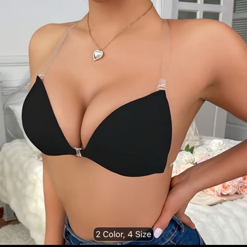 Triangle adhesive bra