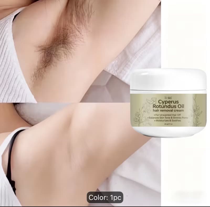 Cyperus Rotundus oil hair removal cream