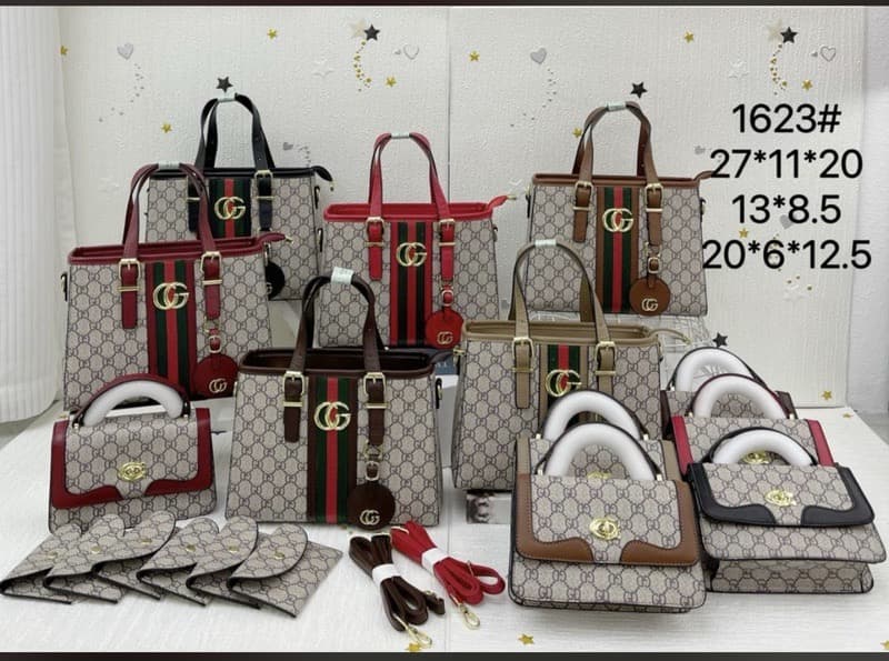 Luxe GG-Patterned Satchel & Crossbody Set