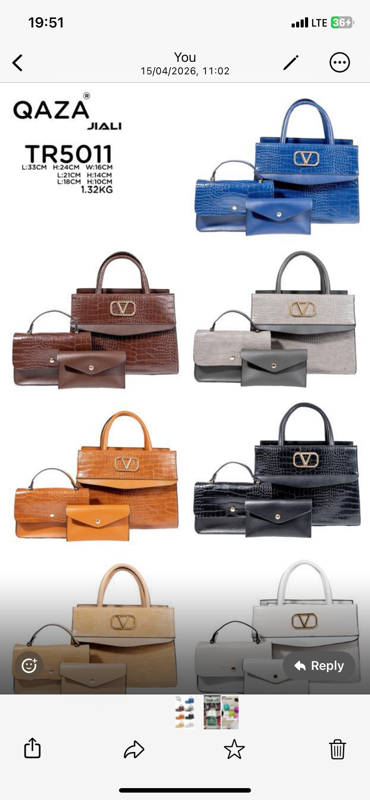 Designer three set bag