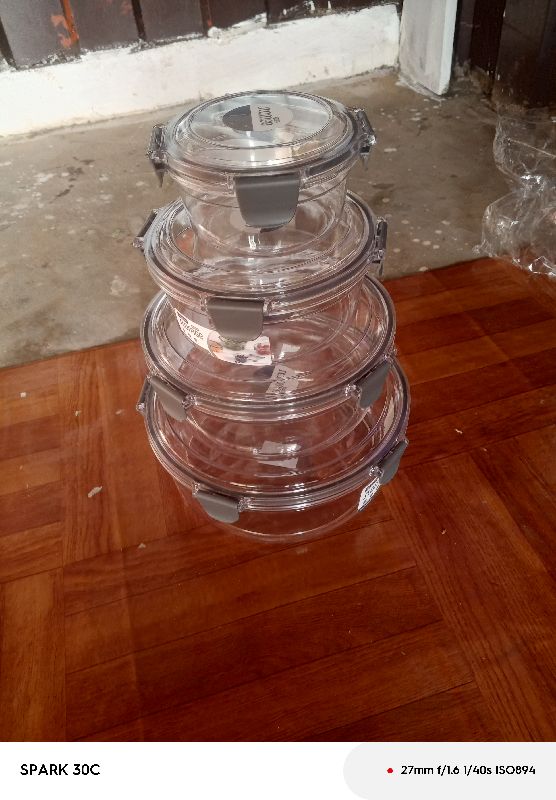 plastic storage bowls