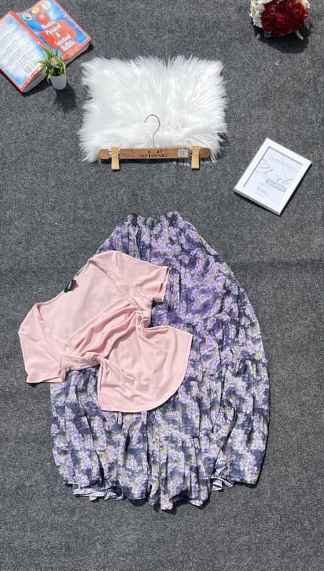 Cottage Skirt & Detailed Top