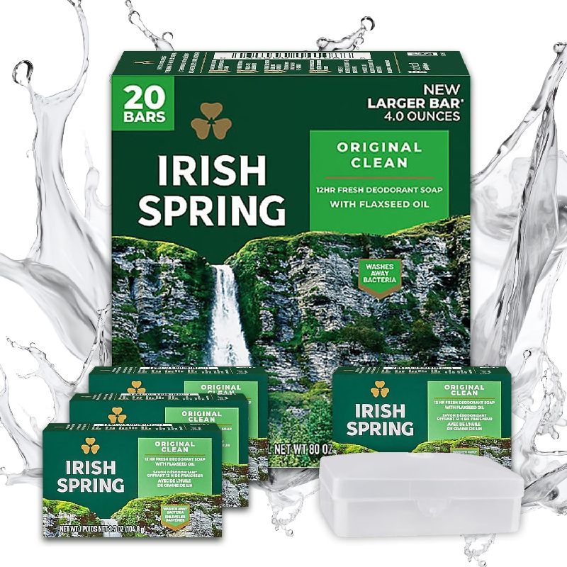 Irish Spring Deodorant Bar Soap - 20 bars