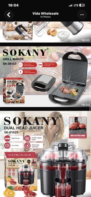 Sokany grilling machine