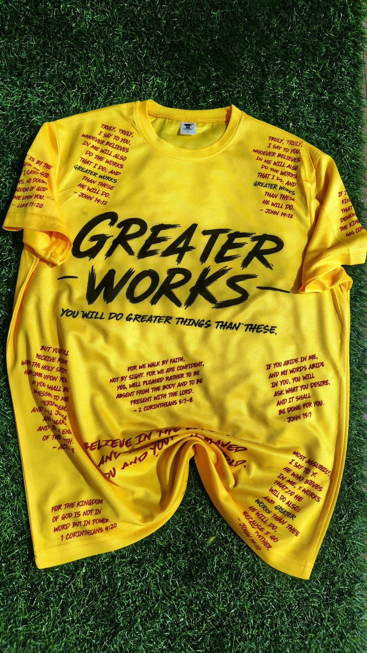 GREATER WORKS t-shirts